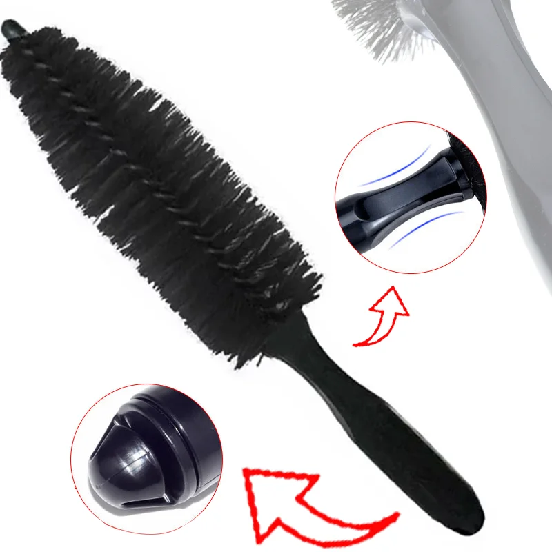 

Car Wheel Tire Wash Cleaning Brush High-quality Cars Tyre Rim Scrubber Cleaner Detailing Brushes Auto Cleaning Tools Accessories