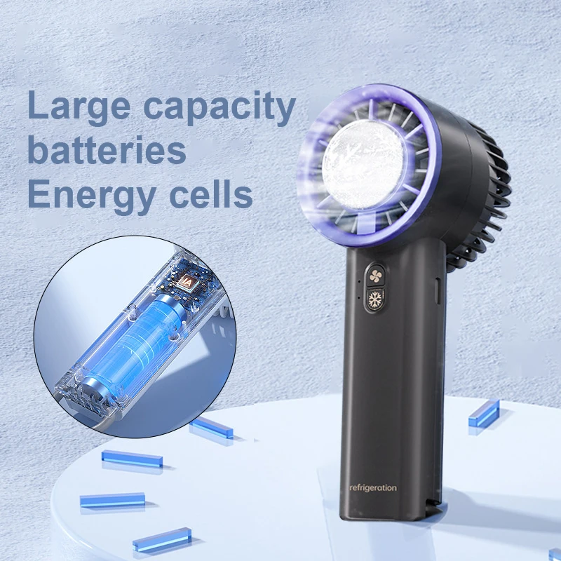 Портативные криогенные летние охлаждающие вентиляторы, мини-воздухоохладитель для холодного воздуха, длительный срок службы батареи для женщин и девушек, подарок на день рождения