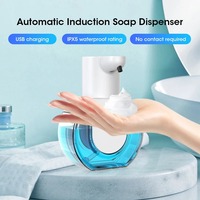 420ML Smart Foam Soap Dispenser Rechargeable Automatic Liquid Soap Dispenser  Wall Mounted Touchless Cleaning Foam Machine
