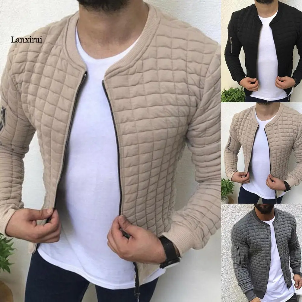 

Casual Men's jacket Raglan Zipper Hoodies Jacket Autumn Spring Male Pleated Sweatshirts Long Sleeve Outerwear Man coat