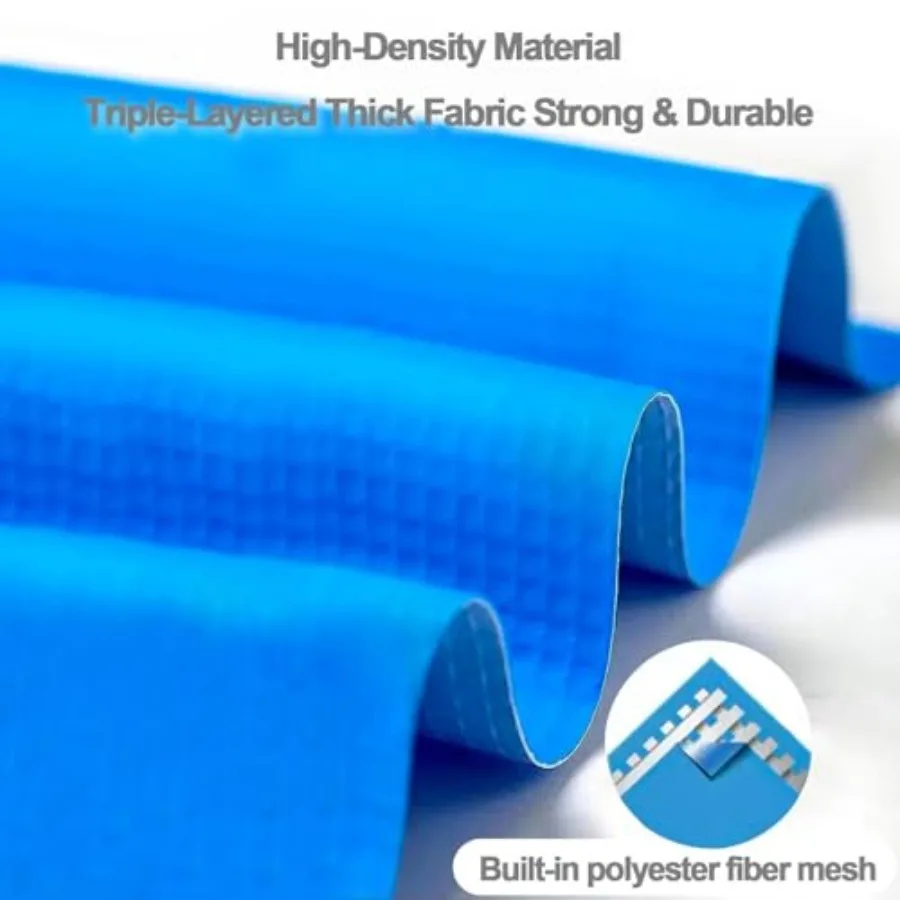 Outdoor inflatable swimming pool 12ft x 36in PVC material blue quick-setup top ring design for easy inflation and stability