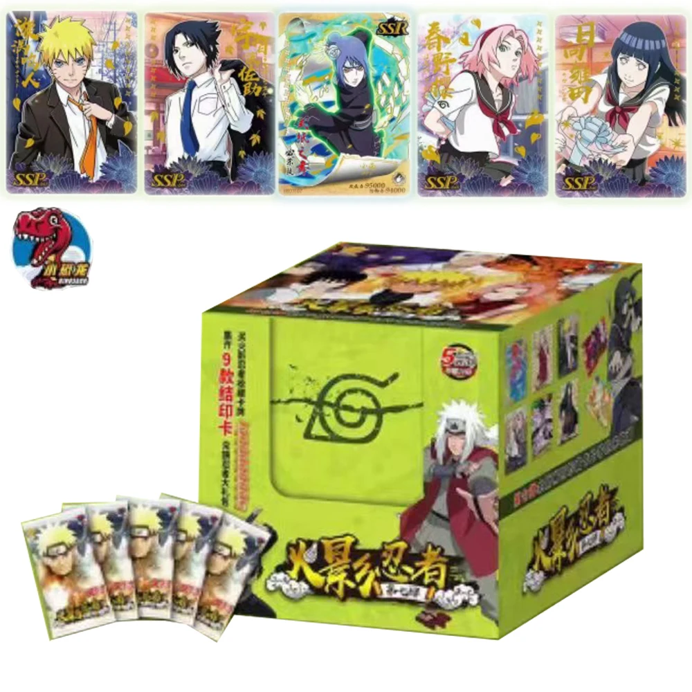 Okazja Cena Little Dino Naruto HY-0705 Karta kolekcjonerska Hinata Sakura Sasuke Booster Box TCG Anime Dzieci Hobby Zabawka i prezent