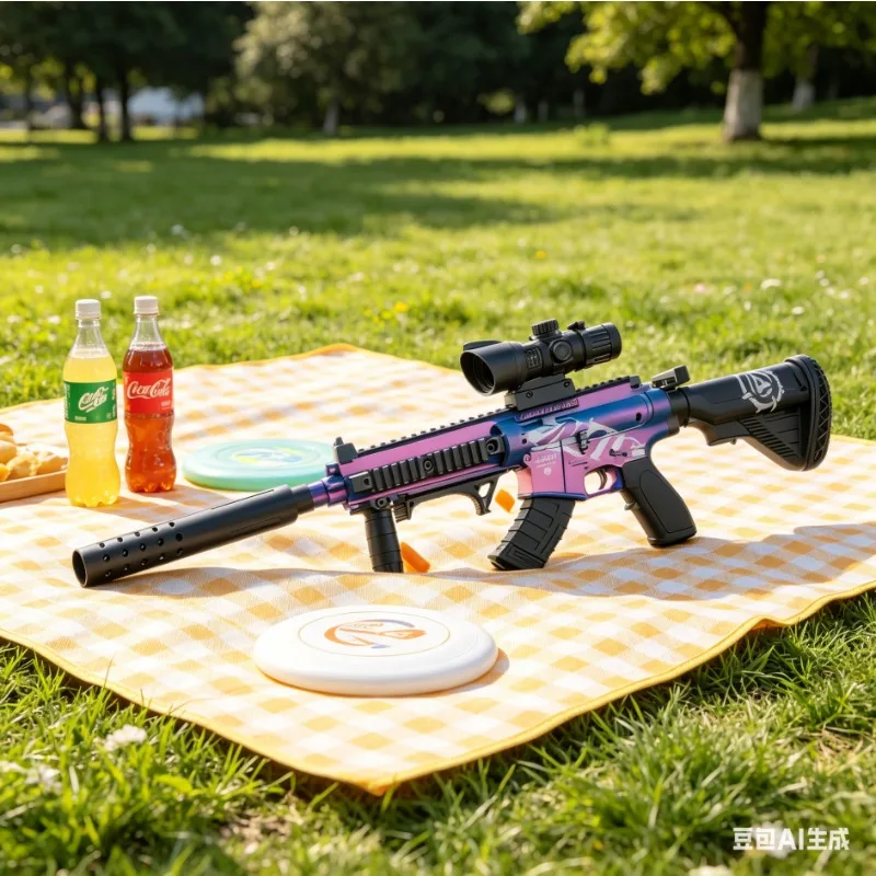 M416 Style Soft Dart Blaster Manual Firing Foam Dart Play Model Christmas Birthday Gift 2026