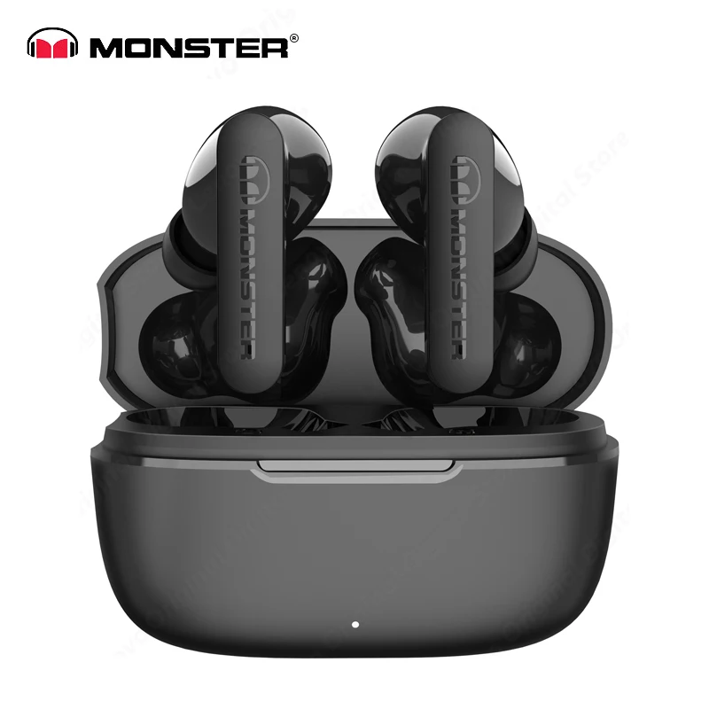 Monster Original Wireless Headphones Ture Bluetooth Earphones 5.3 Low Latency Noise Reduction Earbuds Headsets ENC Call In-ear