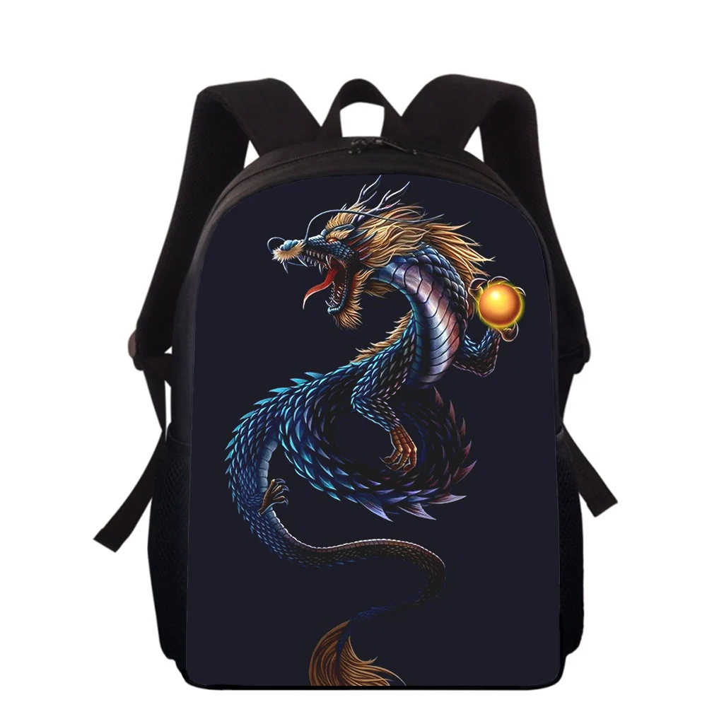 Loong CHINA Chinese dragon 16" 3D Print Kids Backpack Primary School Bags for Boys Girls Back Pack Students School Book Bags