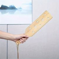 Bamboo Paddle Lightweight Wooden Paddle With Smooth Airflow Holes