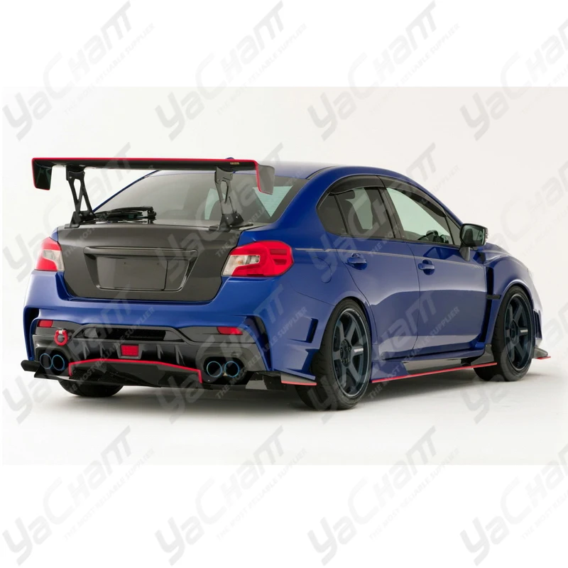 Car-Styling CF Carbon Fiber Rear Diffuser Fit For 2015-2019 Subaru Impreza VA WRX S4 & WRX STI Sedan VARIS ARISING II