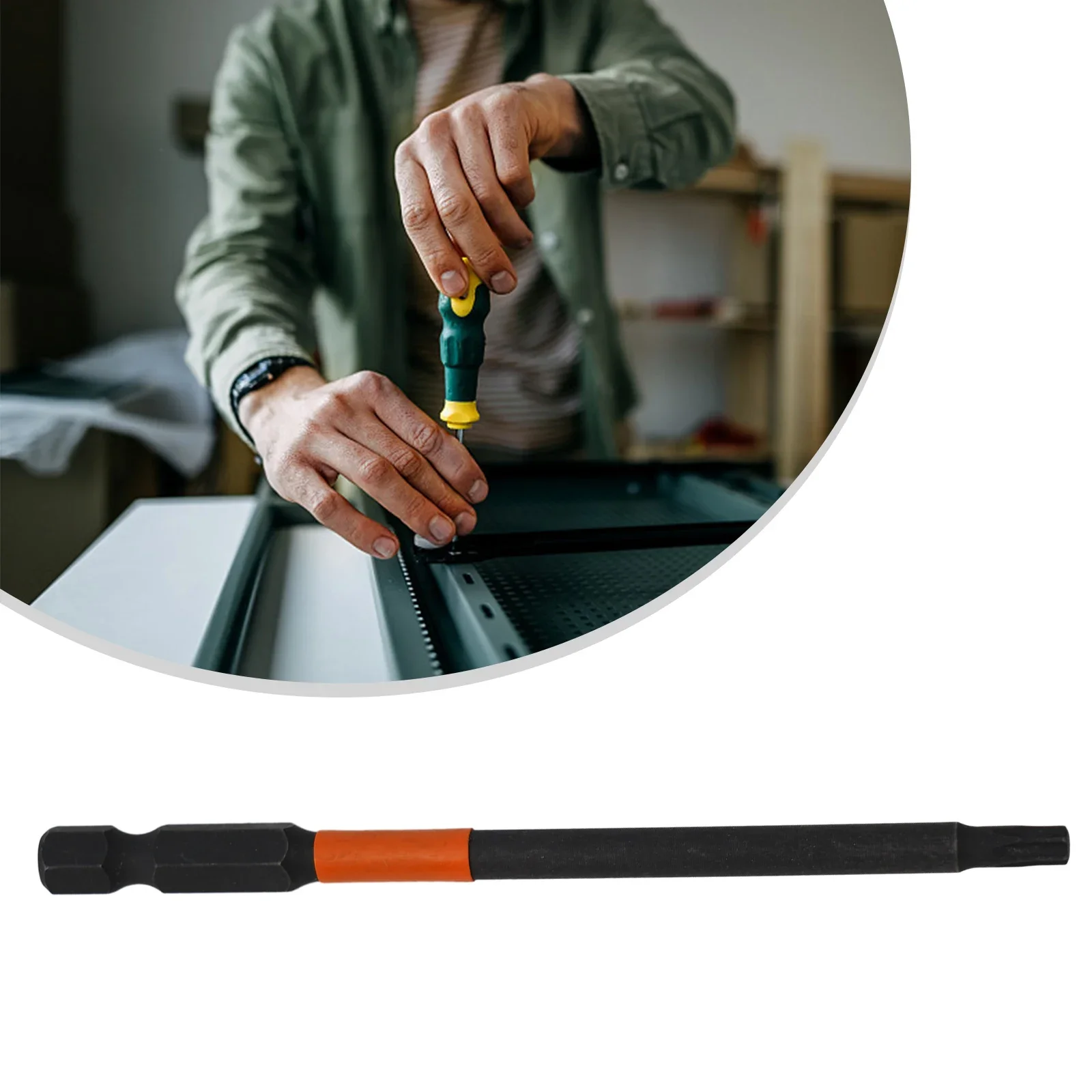1PC 100mm 1/4 Inch Hex Head Drill Bit Magnetic Torx Screwdriver Bits For T10/T15/T20/T25//T30/T40 Electric/Manual Screwdrivers