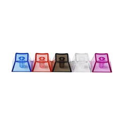 YMDK Cherry Profile Black Clear Blue Red Purple Colorful PC Material Backlit Keycaps R4 Keys For MX Mechanical Keyboard