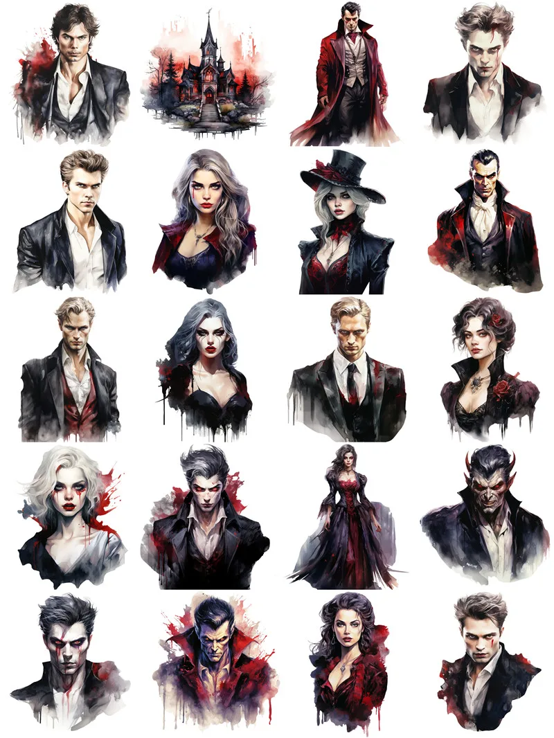 The vampire family Stickers Crafts And Scrapbooking stickers kids toys book Decorative sticker DIY Stationery