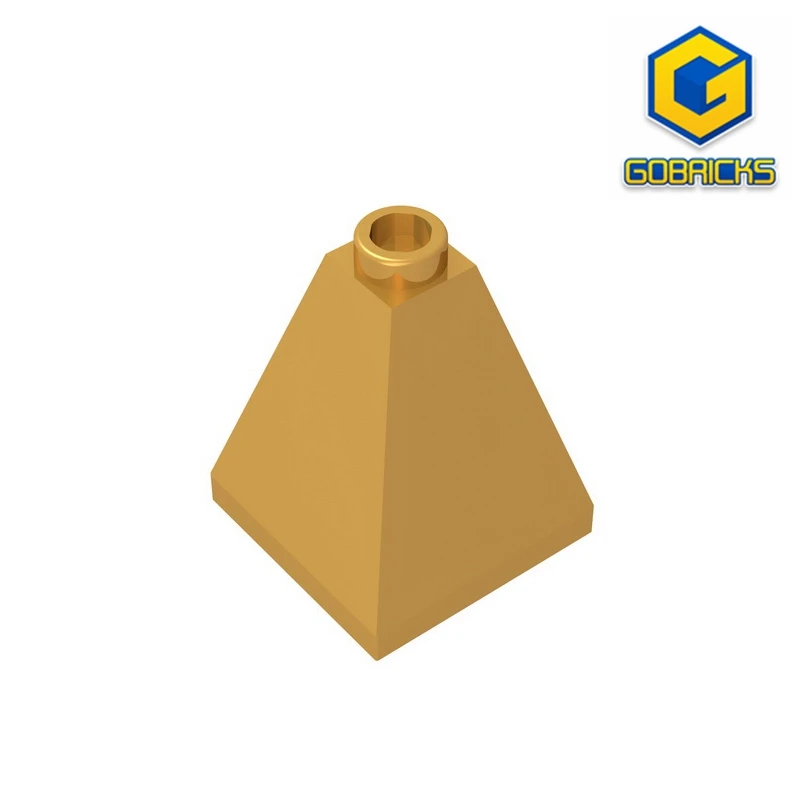 Gobricks GDS-982 Slope 75 2 x 2 x 2 Quadruple Convex - Blocked Open Stud or Hollow Stud compatible   3688