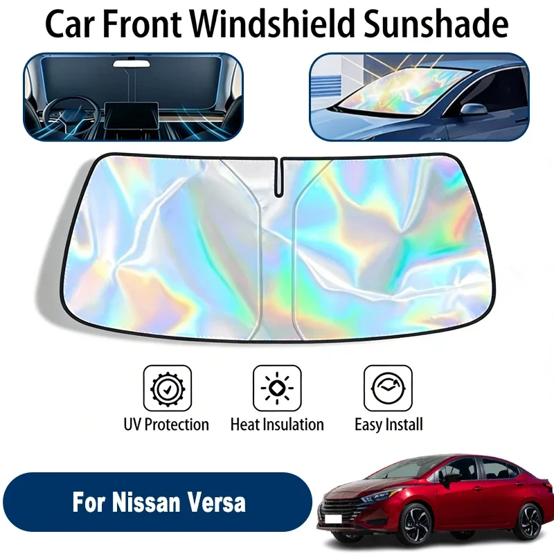 

Car Windshield Sun Shade UV Reflective Sun Visor Protection Cover For Nissan Versa N17 N18 2011-2026