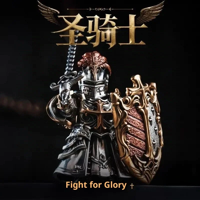 โมเดลโลหะแม่เหล็กถอดประกอบได้ Paladin ของตกแต่งโต๊ะทำงาน จี้ทองแดง ของที่ระลึกสร้างสรรค์เชิงวัฒนธรรม ของสะสม ของเล่นหุ่นยนต์