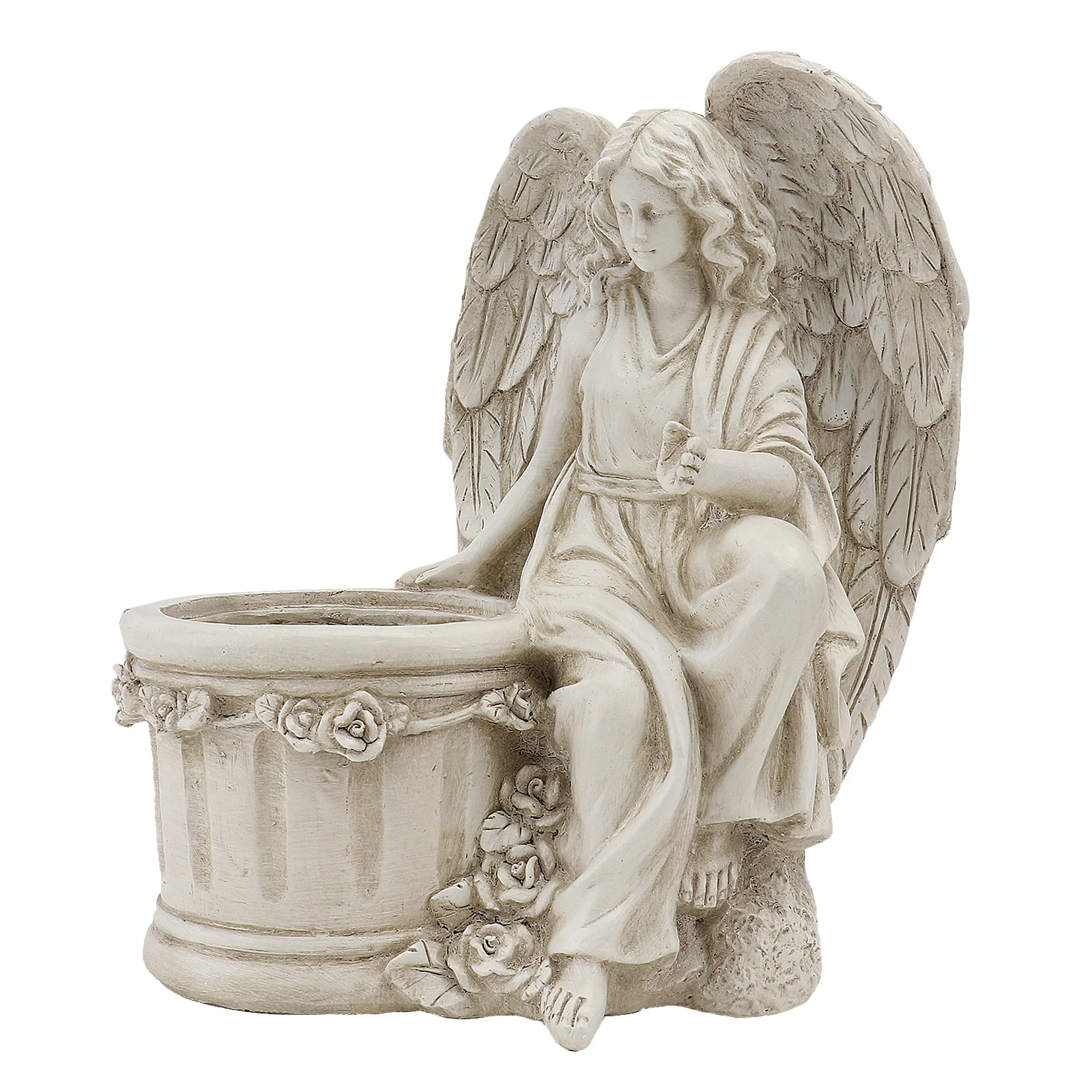 

1Pcs European Style Angel Resin Flowerpot Vintage Outdoor Garden Planter Yard Ornamental Creative Designed Artistic Home