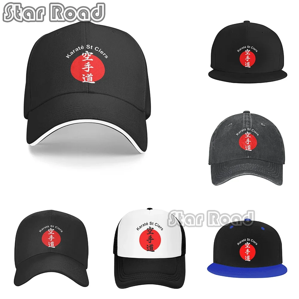 Summer Cap Sun Visor Calligraphy Karate Instructor Design Hip Hop Caps Karate Kyokushin Cowboy Hat Peaked Hats