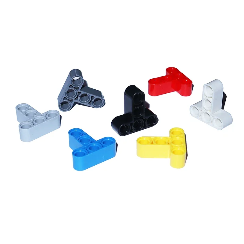 10 STKS Bouwstenen Technologie Liftarm 3x3 Gaten T Vorm Dikke Bakstenen Model 60484 Monteren Deeltjes MOC Onderdelen Technische Balken