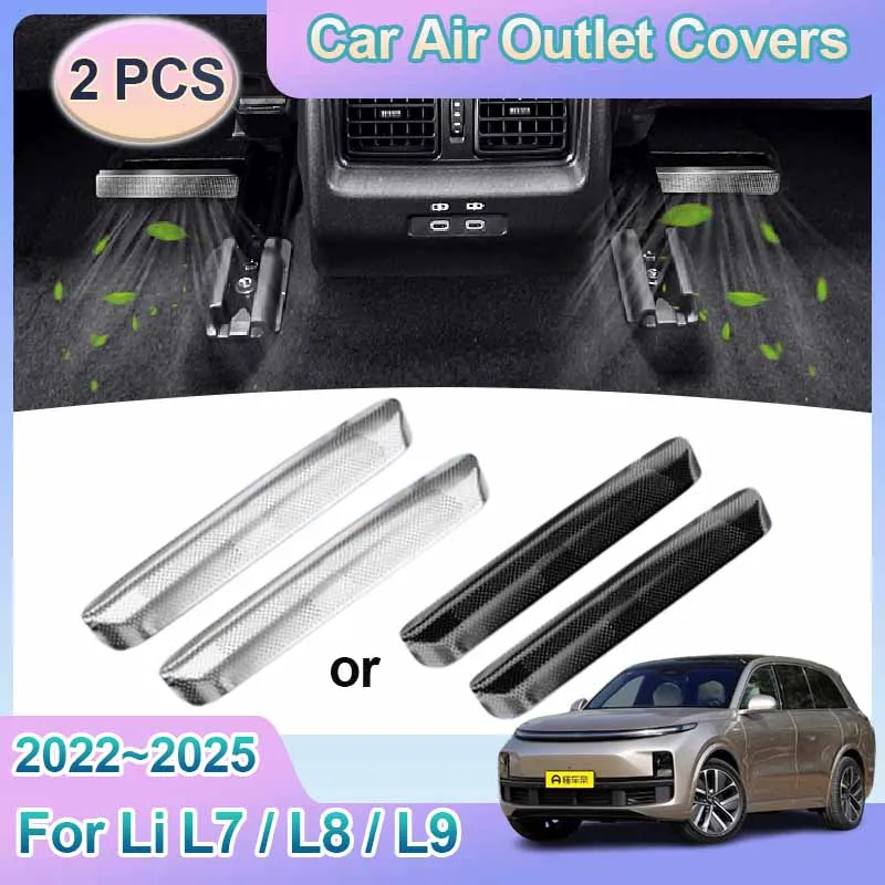 

Air Outlet Covers For Li Lixiang L7 L8 L9 2022 2023 2024 2025 Car Under Rear Seat Ventilation Conditioner Vent Cover Accessories