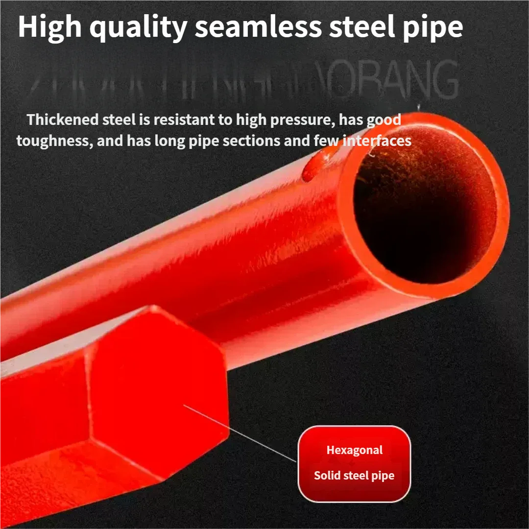 Heavy Duty Wheeled Flat Head Pulley Lifting Crowbar Thickened Seamless Steel Pipe Bearing Crowbar Lifting And Handling Equipment