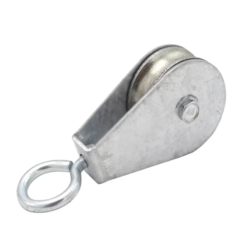 Crane Cable Hoisting Pulley Bearing Wheel Miniature Wire Rope Block 2INCH 3INCH 5INCH