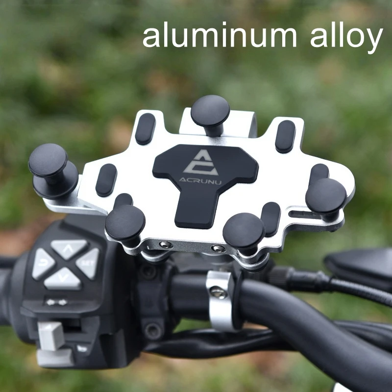 

Motorcycle aluminum alloy phone holder, electric motorcycle shockproof navigation holder, riding motorcycle travel phone holder