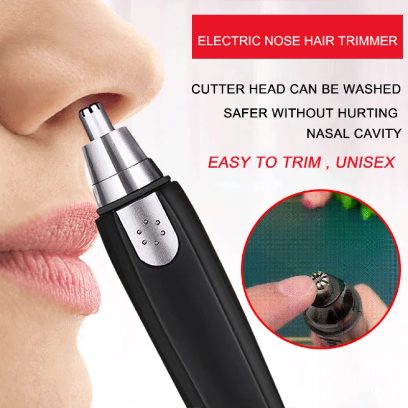 

Men's Portable Electric Nose Hair Trimmer Multifunctional Hair Trimmer Dry Battery Shaver