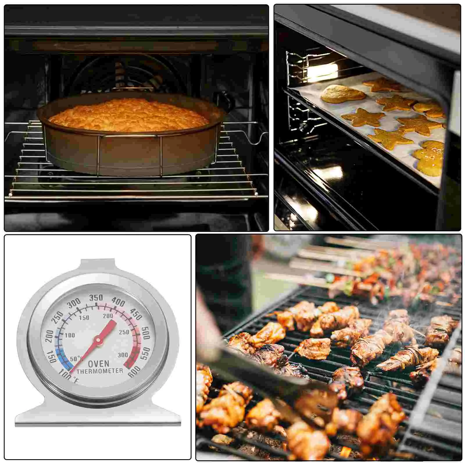 Thermometer Kitchen Water Barbecue Temperature Gauge Instant Read Oven Stainless Steel Ultra Fast Grilling Baking