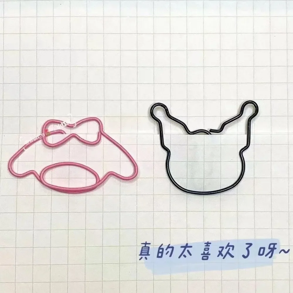 

Sanrio Hello Kitty Kawaii Anime Ins Fashion Paper Clip Pin Cute Cinnamoroll My Melody Creative Bookmarks Lovely Gifts for Kids
