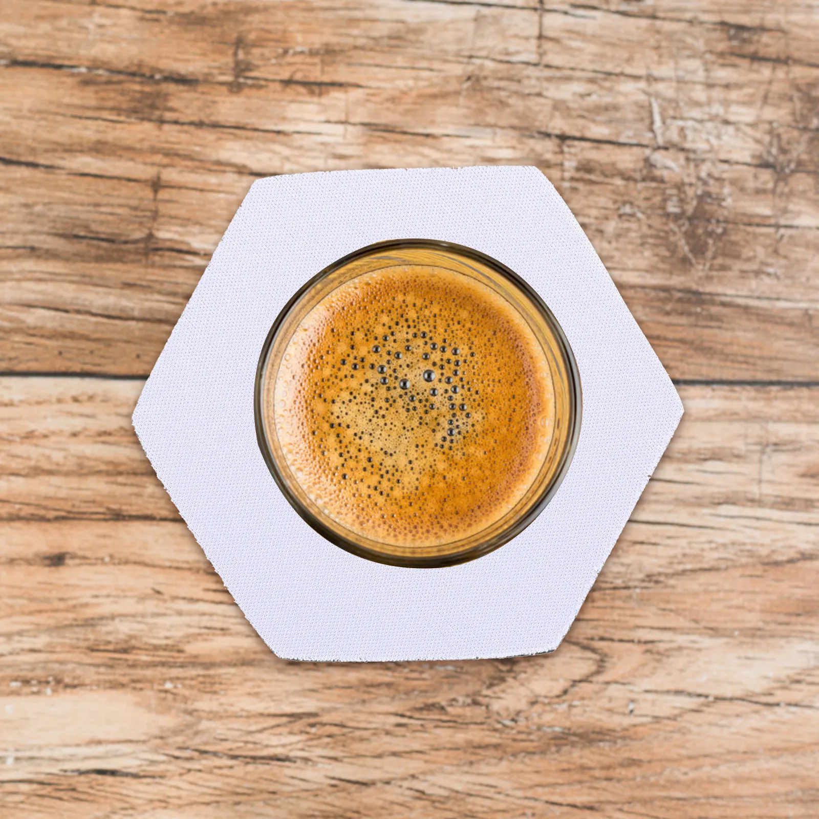 10Pcs Blank Sublimation Coasters Heat Transfer DIY Cup Mats Non-Slip Thermal Insulated Table Protection for Home Hotel