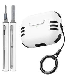 AirPods 4 Case With cleaning pen for AirPods Pro 2 3 Generation Case Full Protective Air Pod 2nd 1st Protect cover with Keychain