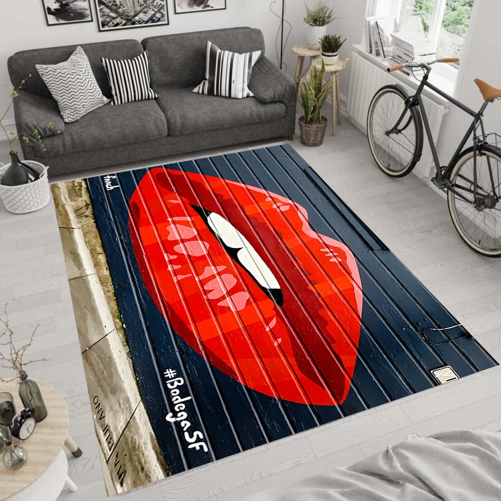 Graffiti Wall Art Rug For Living Room, Fan , Area Rugs, Popular Carpet, Personalized Gift, themed Rug, Home Decor,Rug