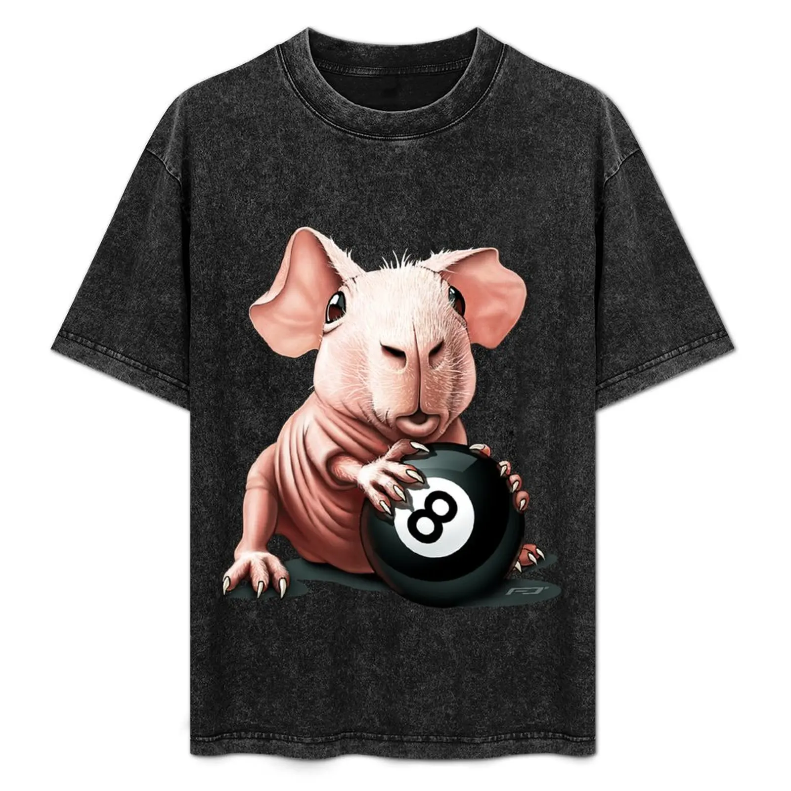 

skinny pig guinea pigs billiards pet cute skinny pig T-Shirt heavyweights custom t shirt plus size men clothing