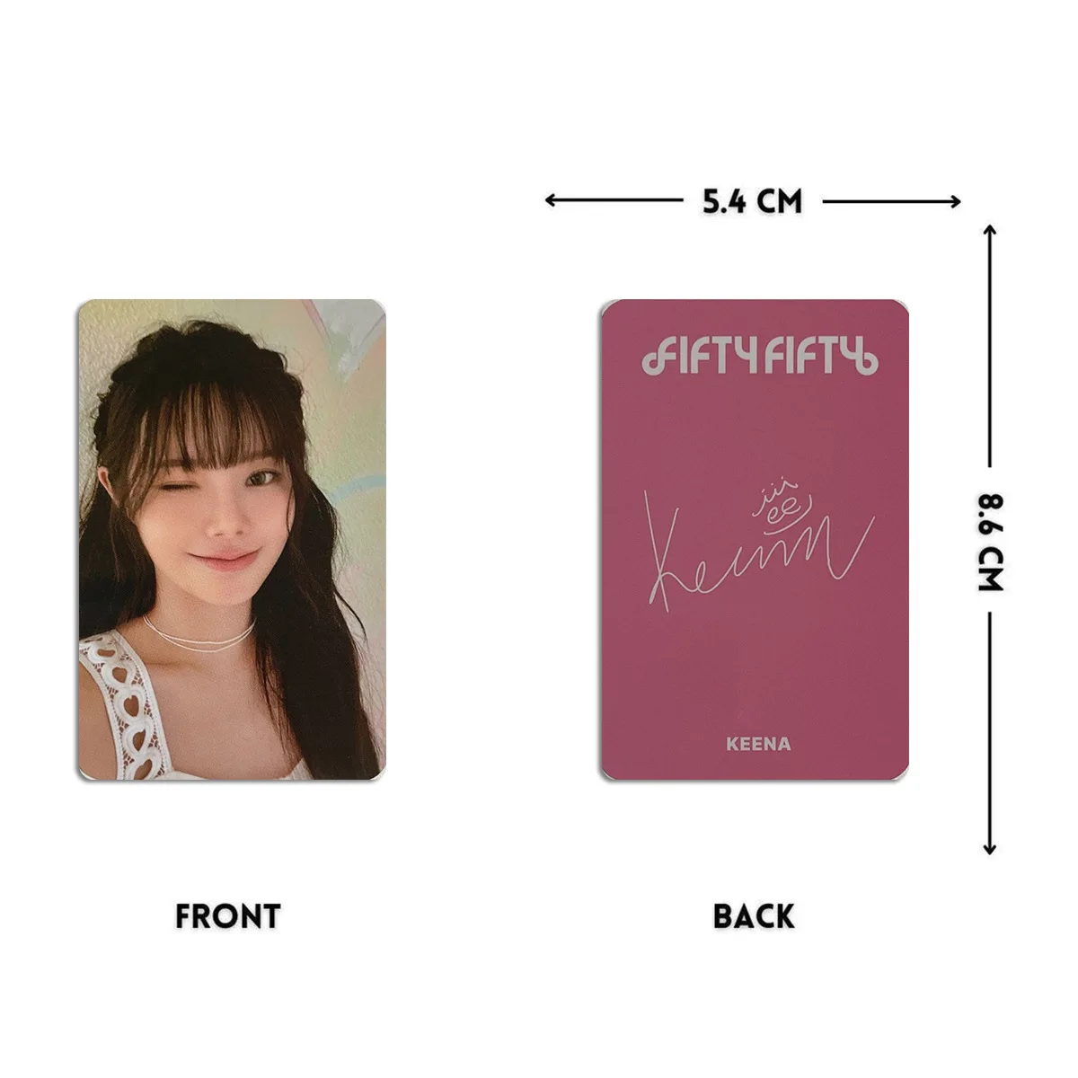 5Pcs/Set Kpop FIFTY FIFTY Postcard High Quality INS Style Double Side Printing LOMO Card KEENA MOON YEWON ATHENA Fans Collection