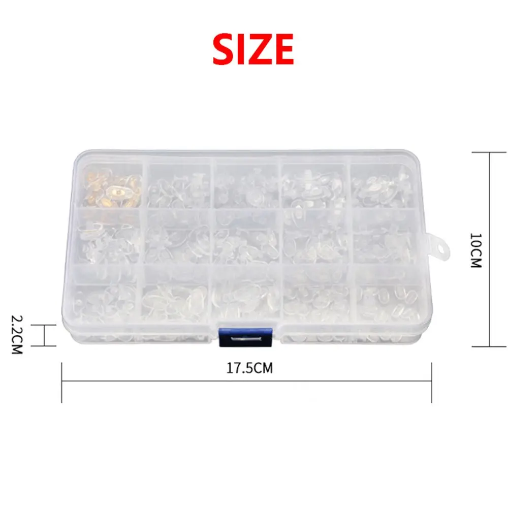 المسمار على الهواء Chanmber المضادة للانزلاق وسادة أنف للنظارة سيليكون مخدات أنف للنظارة نظارات اكسسوارات مكبرة طقم تصليح مخدات أنف للنظارة النظارات #4