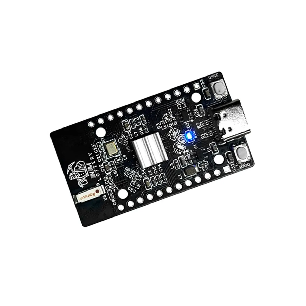 New Electronics Upgrade 385KH/S Official Bot Chain BTC Solo Lottery Miner ESP32S3 Chain One By One