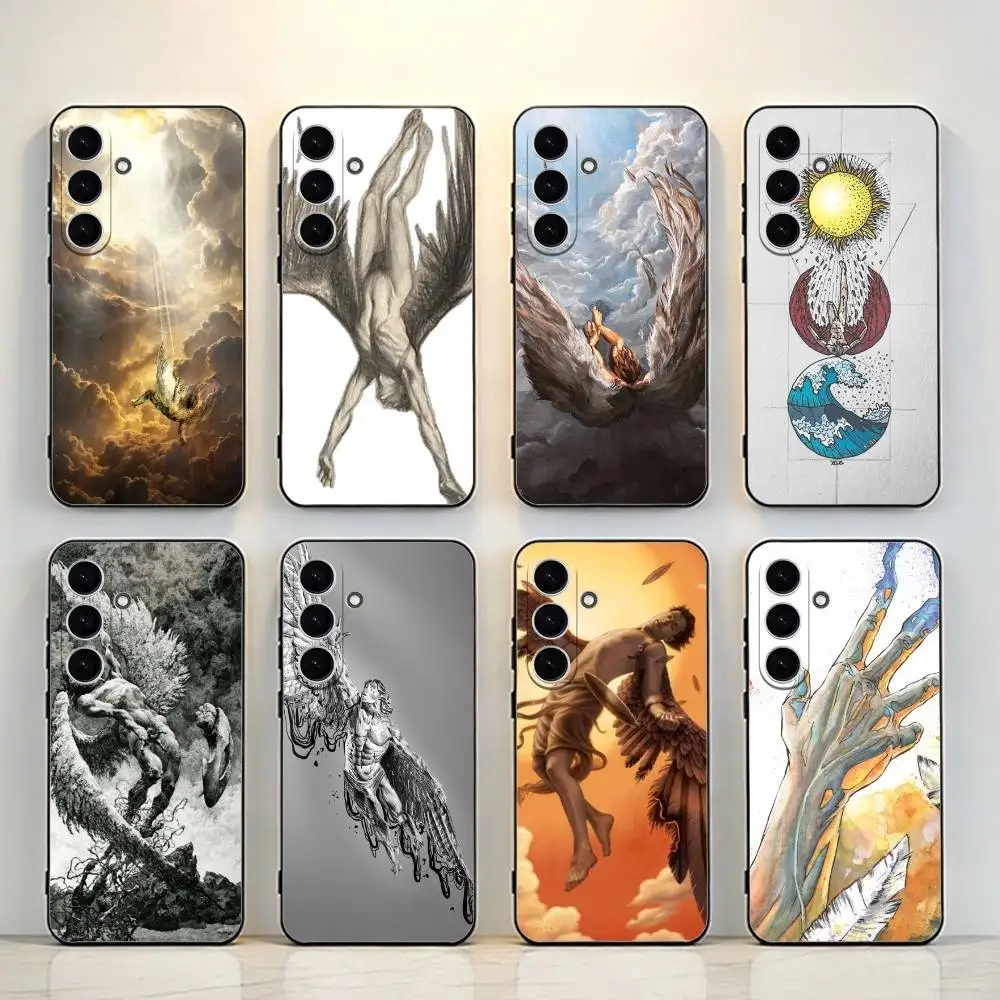 I-Icarus  Black Shell Phone Case For Samsung Galaxy A73,A72,A71,A70,A53,A52,Cover Others Soft