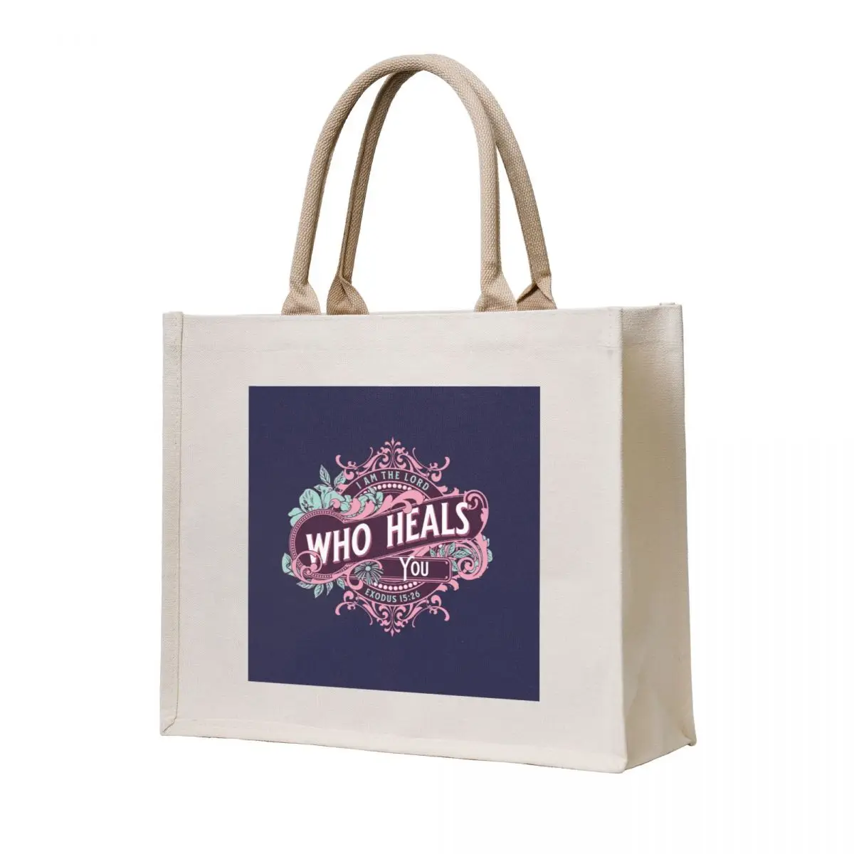 

The Lord who heals you Tote Bag tote bag university shopping trolley bag Women's beach bags