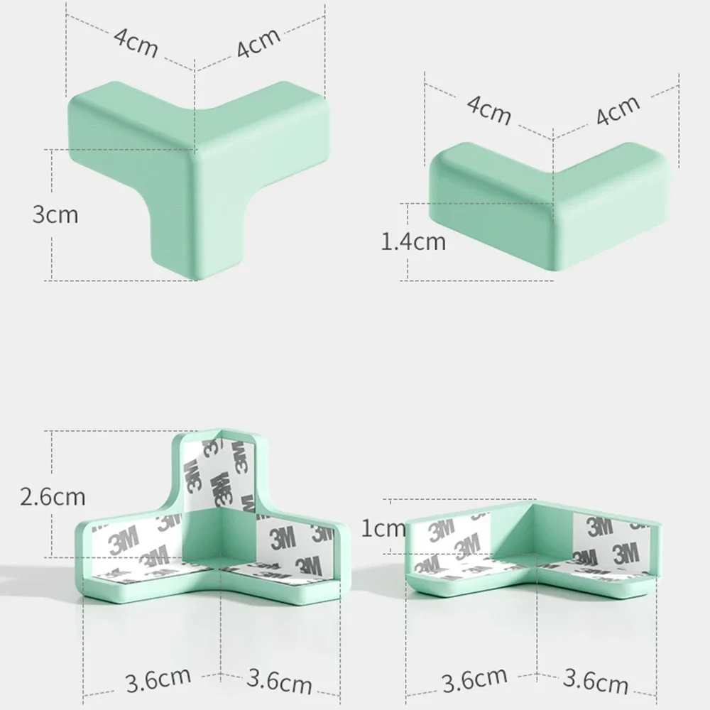 4 قطعة حشوات للزوايا حافة حامي سيليكون طفل رضيع رعاية سلامة الطفل المنتج خزانة طاولة أثاث مكتب حماية الزاوية L T