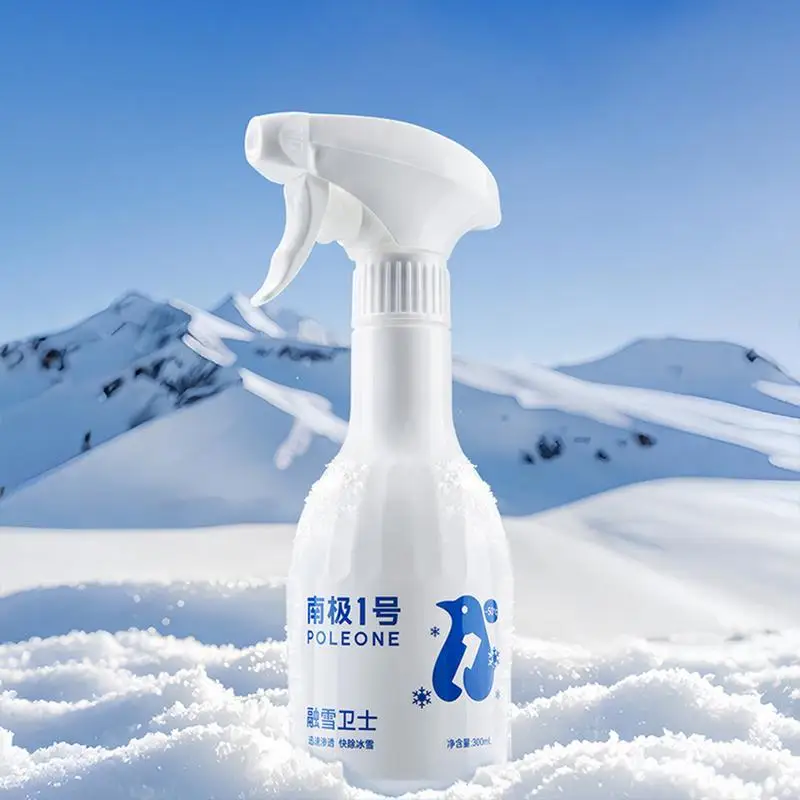 Windshield De-Icer Spray 300ml Car Window Defroster Spray Winter Cold Weather Deicing Spray Snow Melting Spray for Truck SUV RV