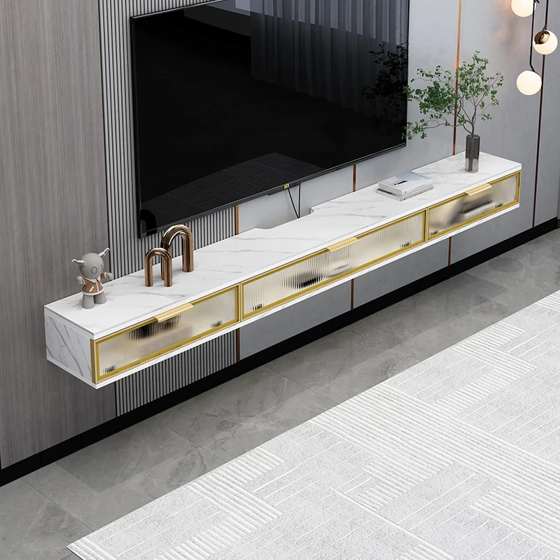 

Living room wall hanging television center luxury modern Tv stand storage white Tv tables entertainment furniture for home