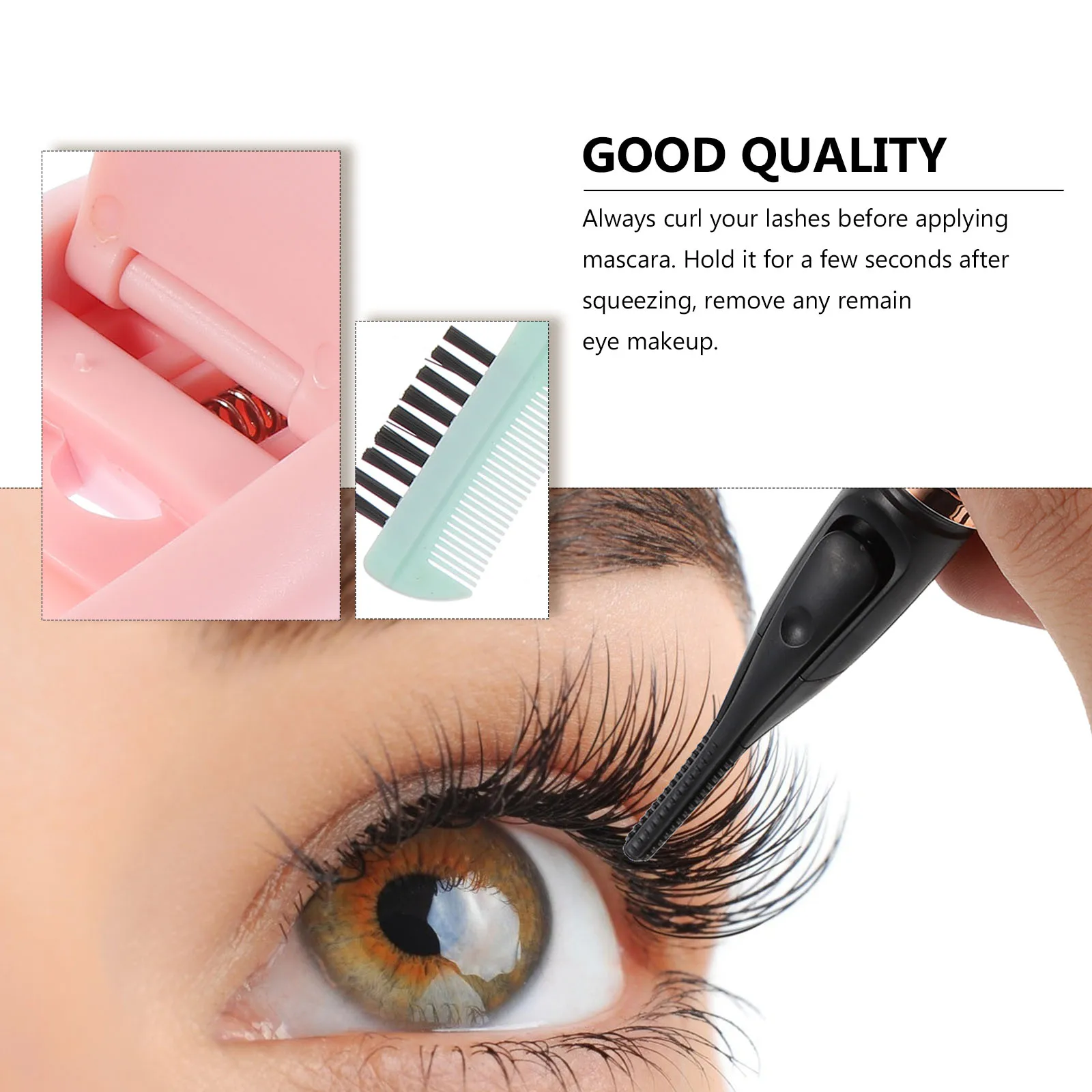 

2Pcs Eyelash Curler Set Sturdy Tools Beautiful Gift Ready Makeup Supplies Tools