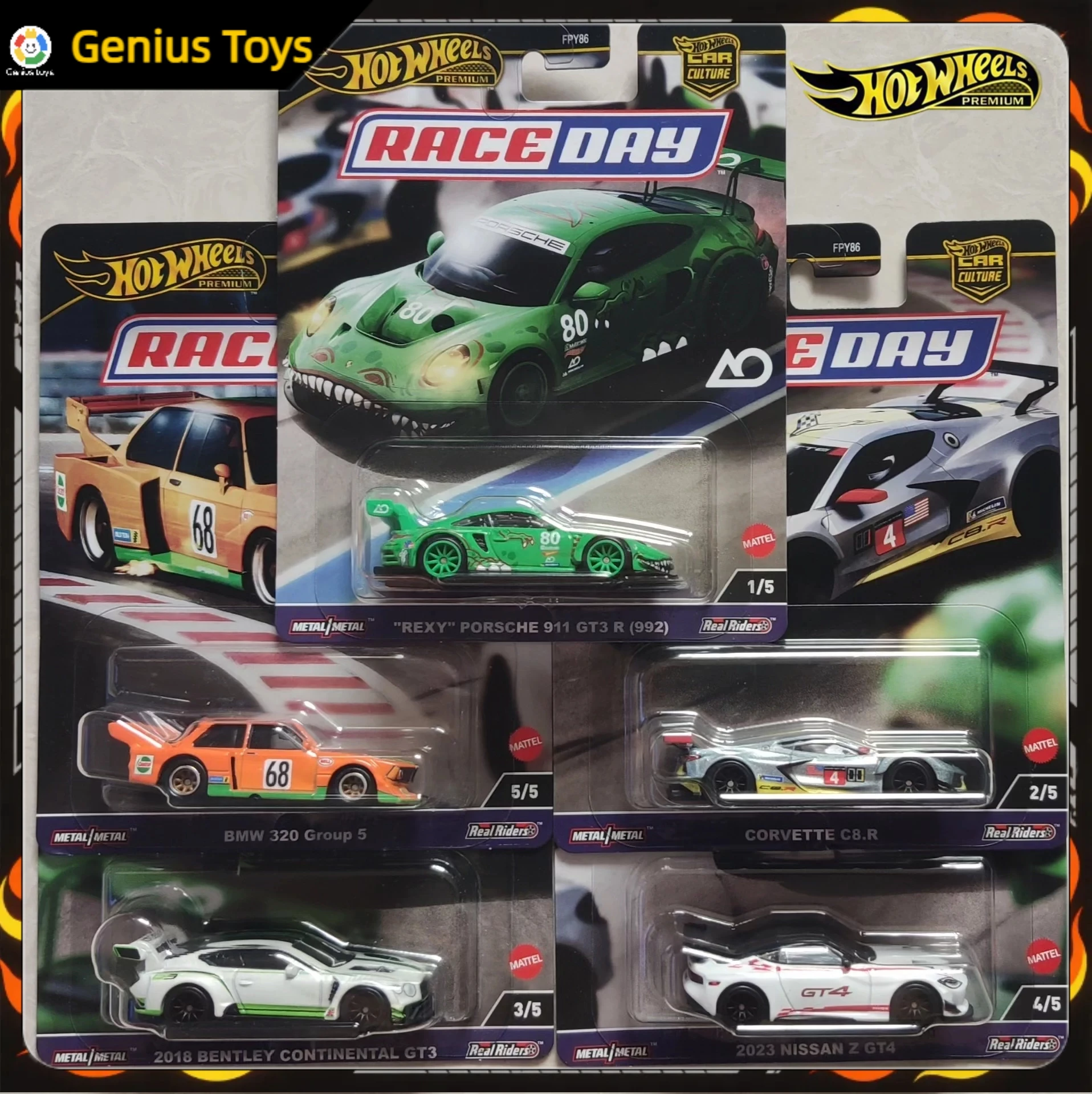 

Литые под давлением модели автомобилей премиум-класса Hot Wheels в масштабе 1:64 Race Day Porsche 911 Bentley Nissan BMW — коллекционные игрушки из сплава для взрослых