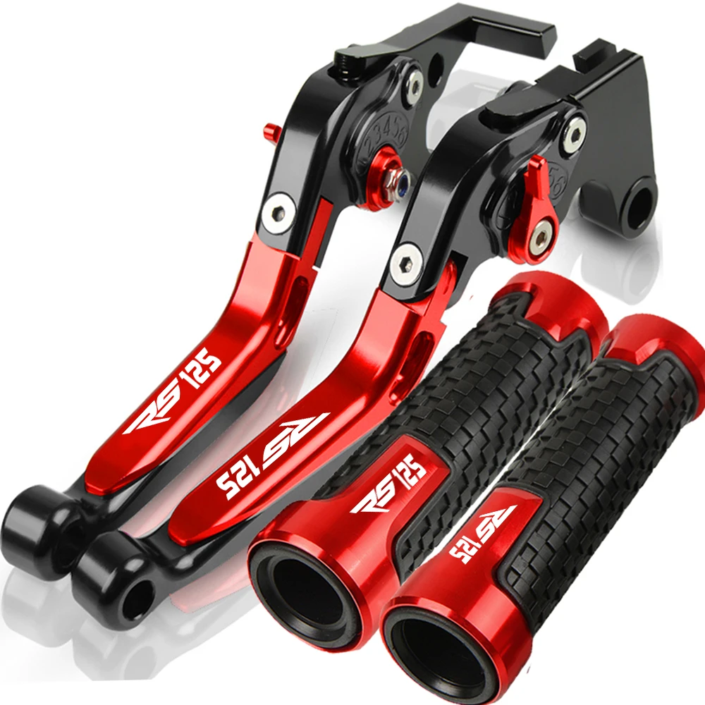 For APRILIA Motorcycle Accessories RS 125 Adjustable Brake Clutch Lever Handle Hand Grips Ends RS125 2006-2010 2009 2008 2007