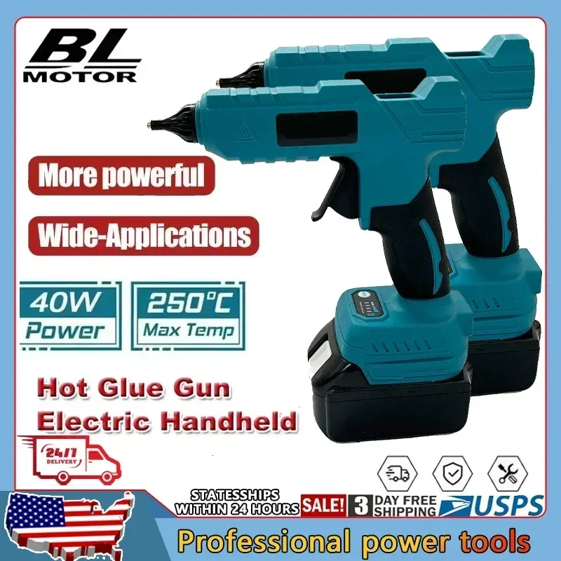 

Fit Makita Cordless Electric Handheld Hot Glue Gun Repair DIY Tool Hot Melt Welding Hot Air Gun Anti-scald Nozzle 18V Battery