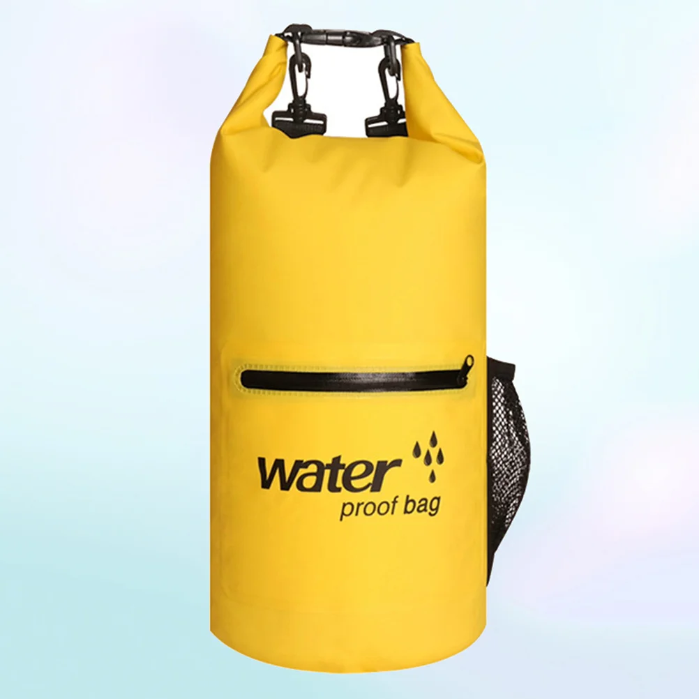 10L Waterproof Swimming Bag Heavy Duty PVC Swim Buoy with Mesh Fabric for Paddling Sailing Canoeing Surfing Outdoor Floating
