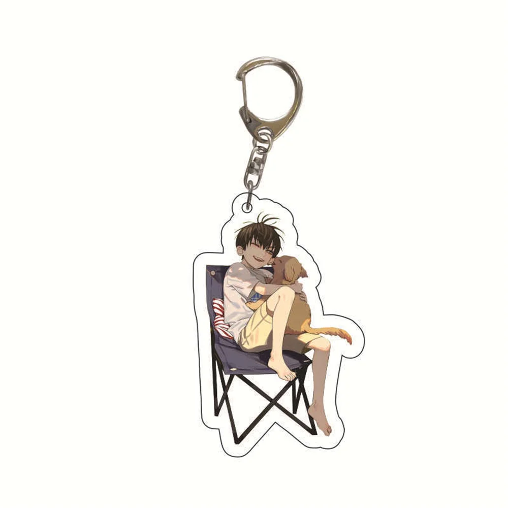 Hot Anime 19 Days Acrylic Keychain Pendant Old Xian Hetian Jian Yi BL Cartoon Figures Keyrings Holder Bag Car Jewelry Gifts