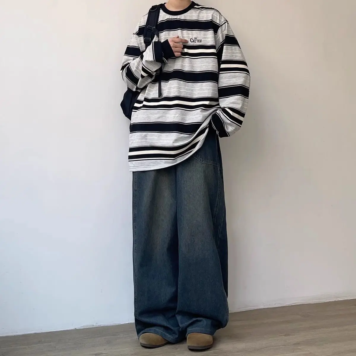 2024 Summer American Street Men and Women Trendy Retro Straight Tube Loose Jeans Couple Washed Wide Leg Casual Pants y2k