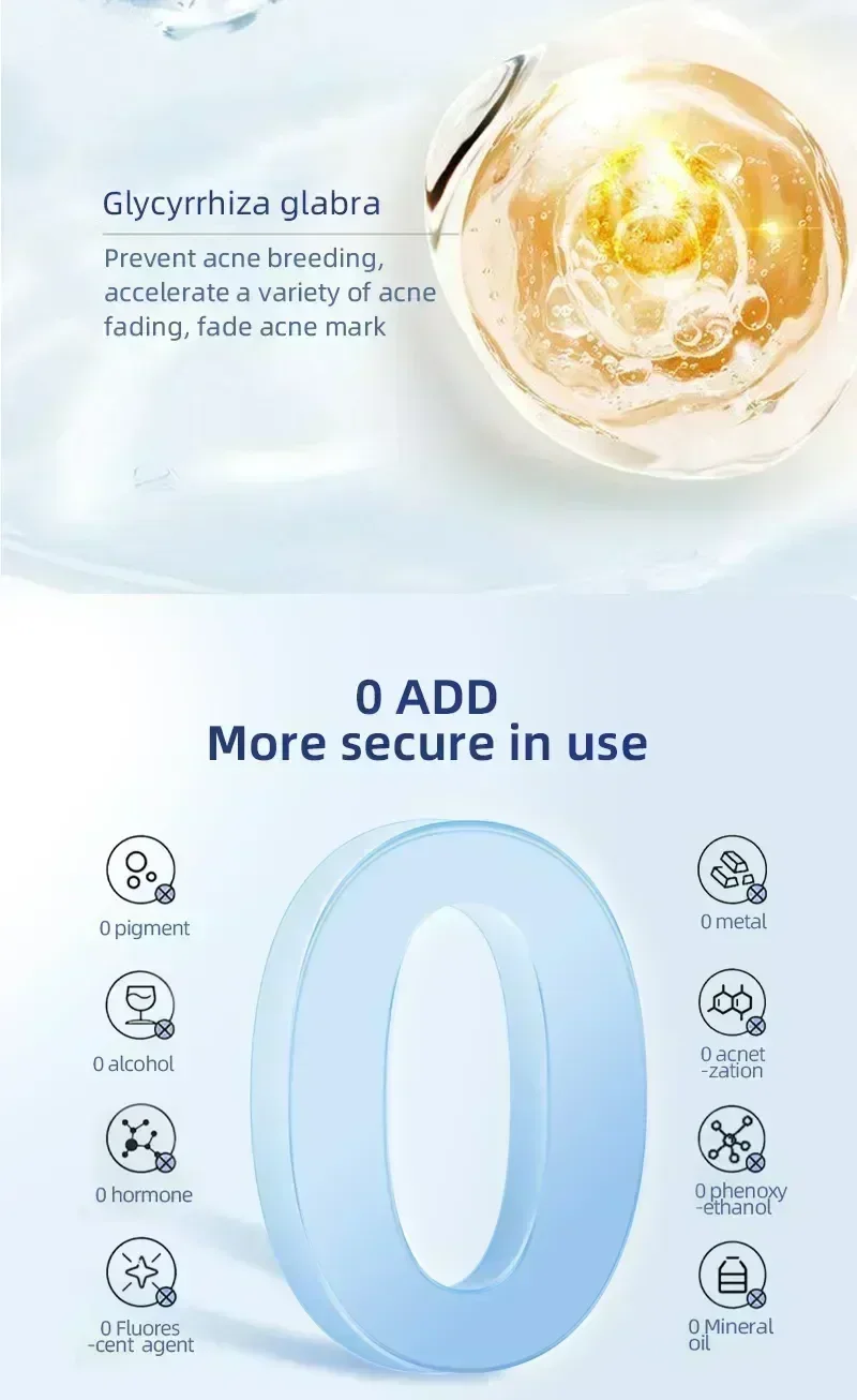 02 Salicylic Acid  Solution Essence Shrink pores and Acne Spot Removing Shrink Pores Oil-Control Brighten Face Skin Makeup