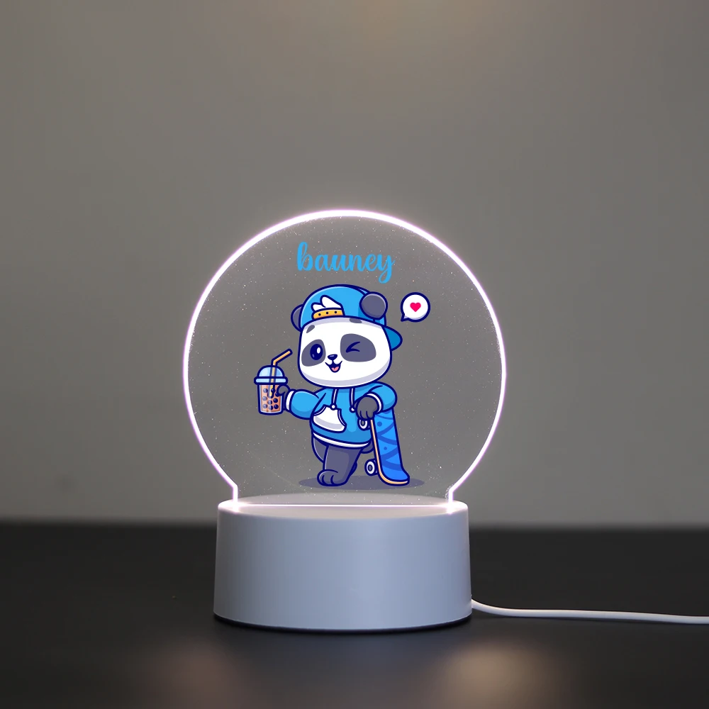 

Personalized Custom Panda NEW 3D Lamp Room Decor Decoration Children Hoom Gift Decoration Children'S Gift