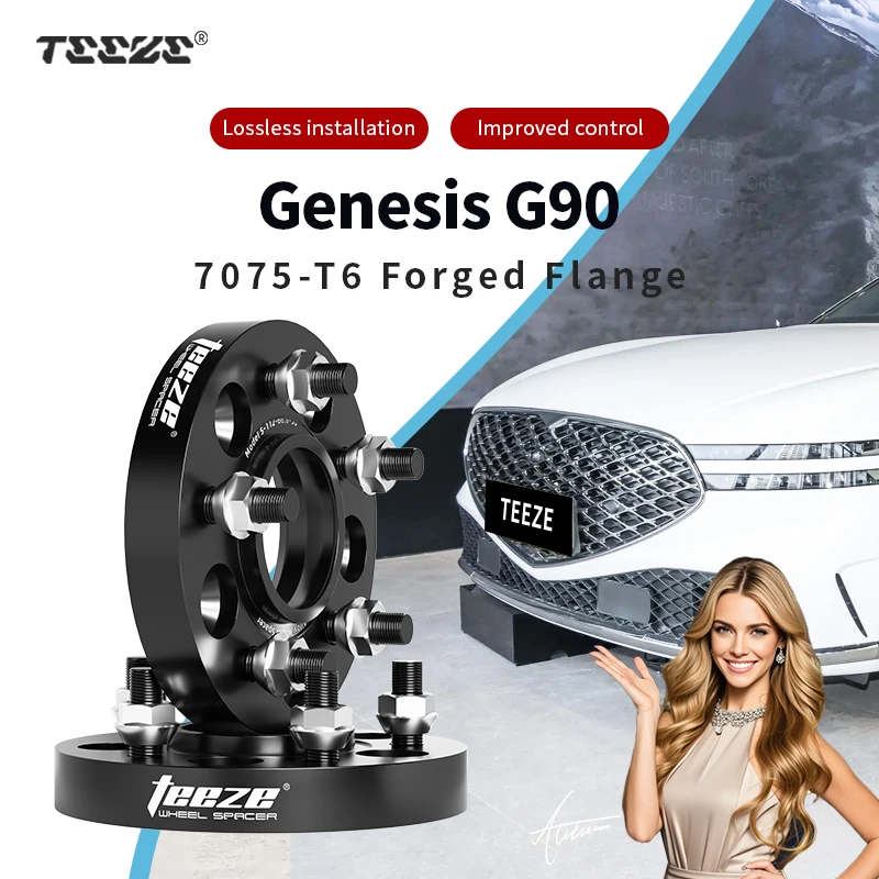 

Teeze 2/4 шт. 5x114,3 CB 67,1 M12x1,5/14x1,5 ступица центральная черная кованая проставка для колеса для Genesis G90 фланцевая пластина 15/20/25/30/35 мм