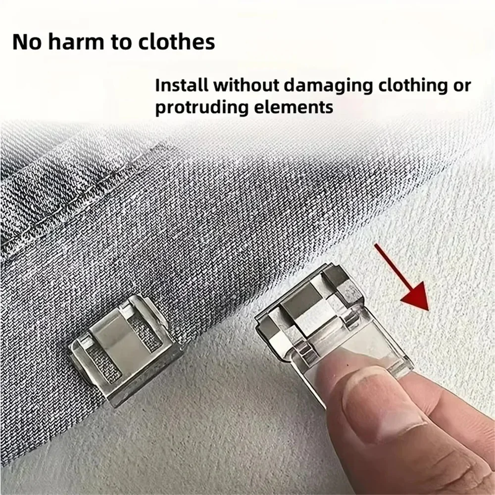 Fastener Cinch Clip for Clothes Stationery Clips Sleeve Fixing Clip Invisible Pants Leg Shortening Clip Apparel Sewing Supplies image 5